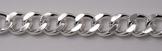 10mm Cuban Chain – 925 Sterling Silver - 24", Lobster Clasp