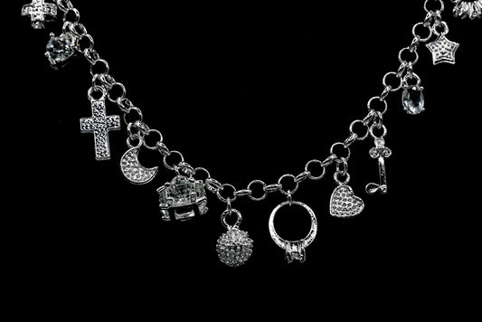 5mm Belcher Chain with Charms – Sterling Silver 925