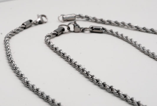 5mm Rope Chain - Stainless Steel