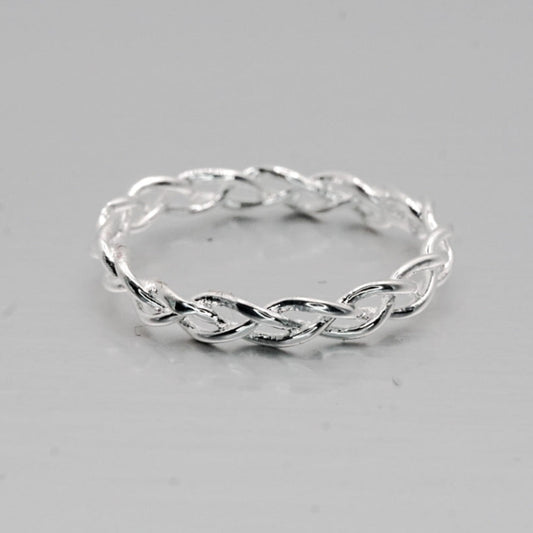 Braided Ring – 925 Sterling Silver