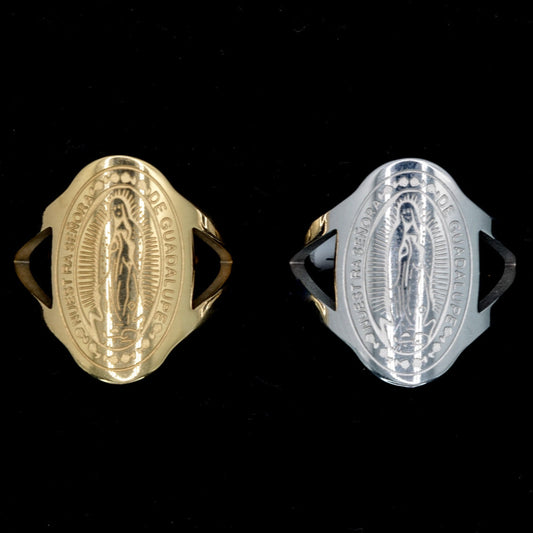 Virgen de Guadalupe Ring – 316 Stainless Steel