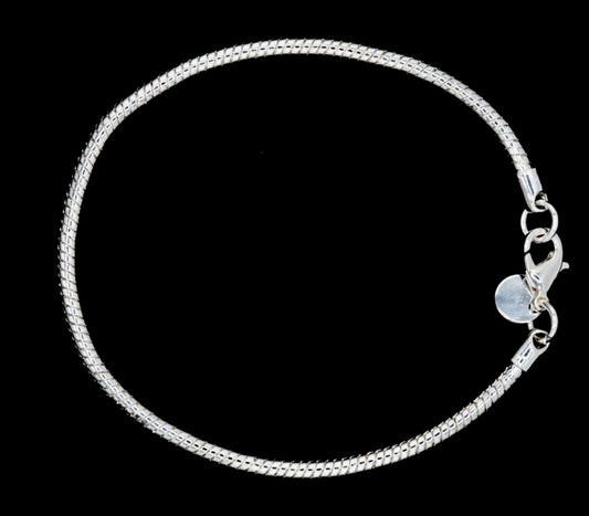 3mm Omega Bracelet - Silver 925
