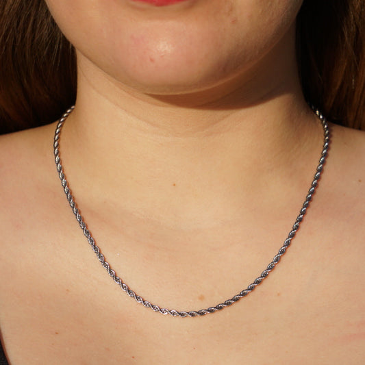 3mm Rope Chain - Stainless Steel