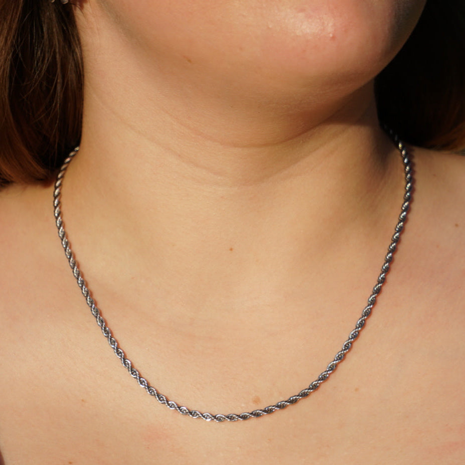 3mm Rope Chain - Stainless Steel