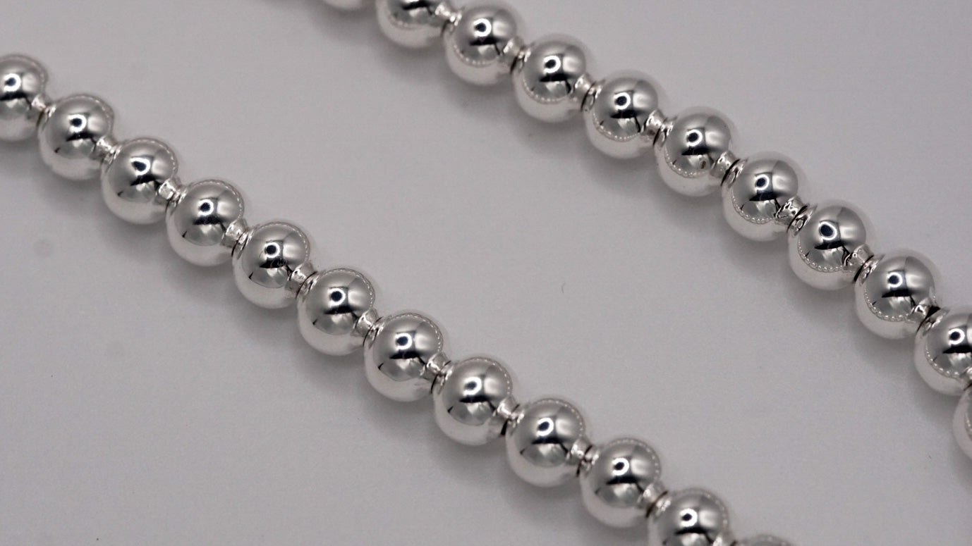 5mm Bead Chain – Sterling Silver 925