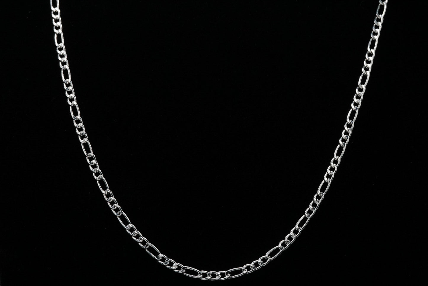 3mm Figaro Chain – Sterling Silver 925