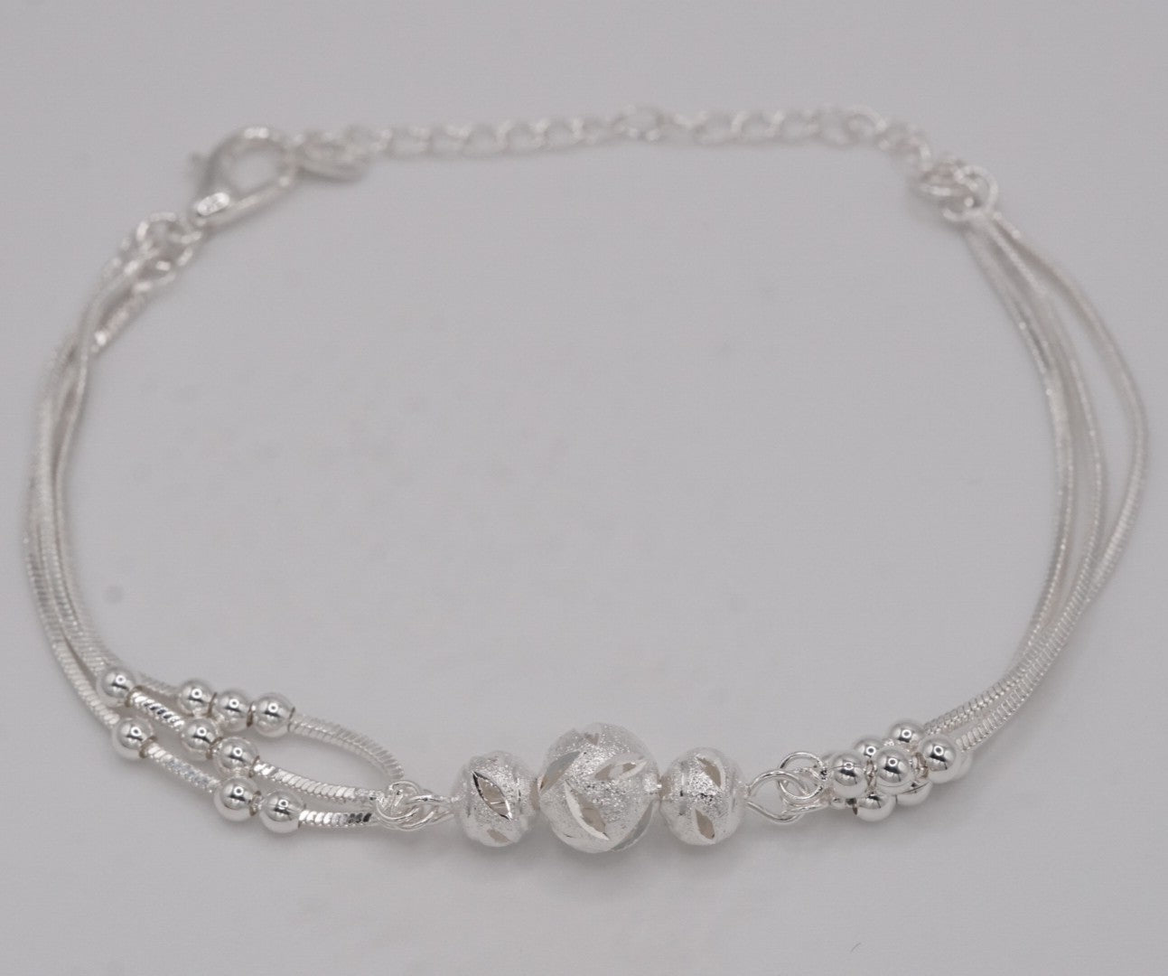 3mm Multi-Strand Satellite Bracelet – 925 Silver