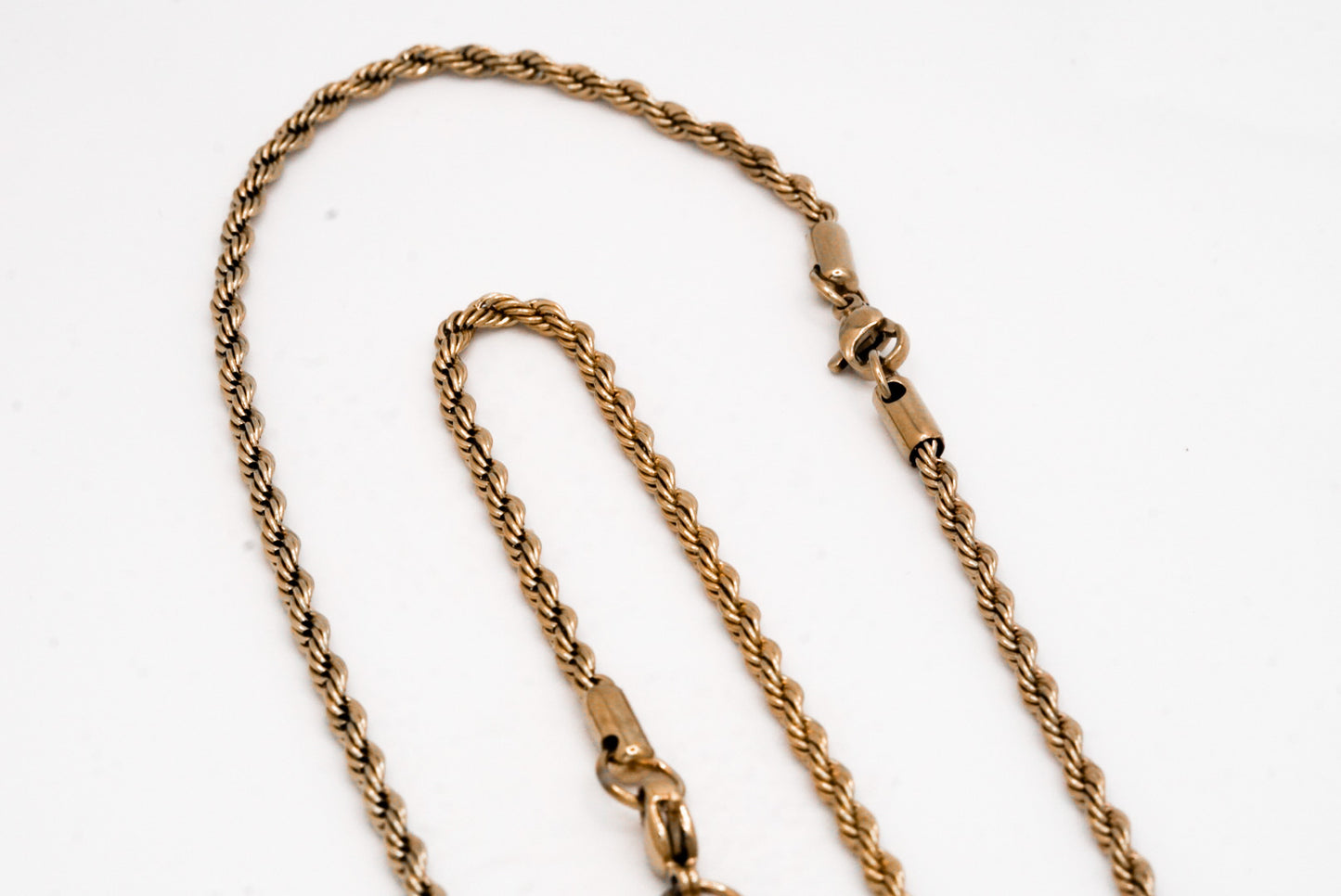5mm Rope Chain – Gold over Stainless Steel