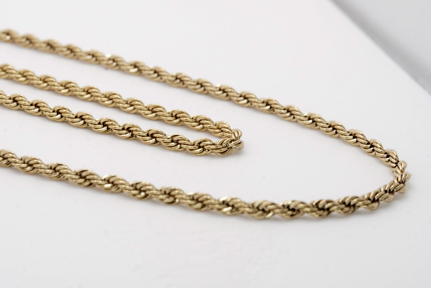 5mm Rope Chain – Gold over Stainless Steel