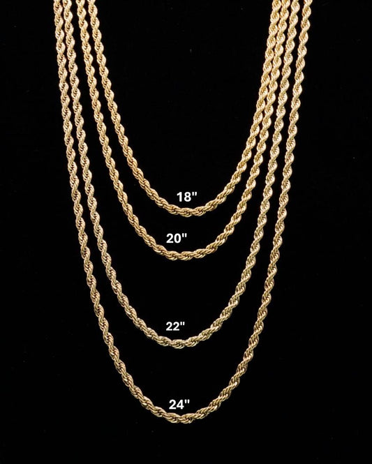 5mm Rope Chain - Stainless Steel