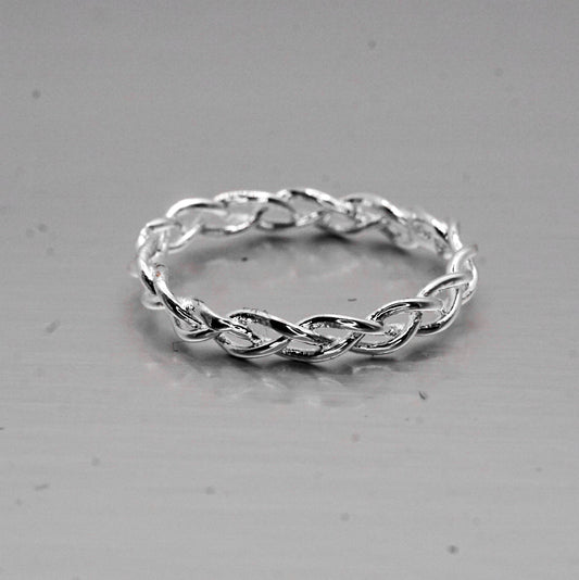 Braided Ring – 925 Sterling Silver