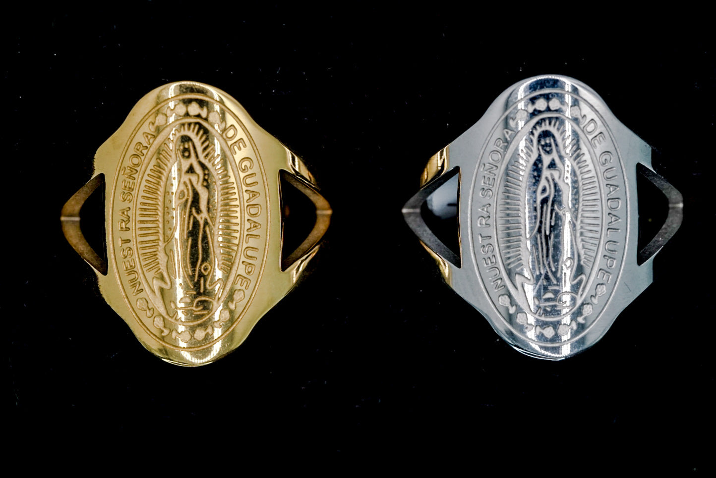 Virgen de Guadalupe Ring – 316 Stainless Steel