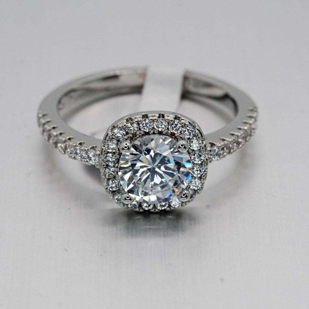 Cubic Zirconia Ring – 925 Sterling Silver