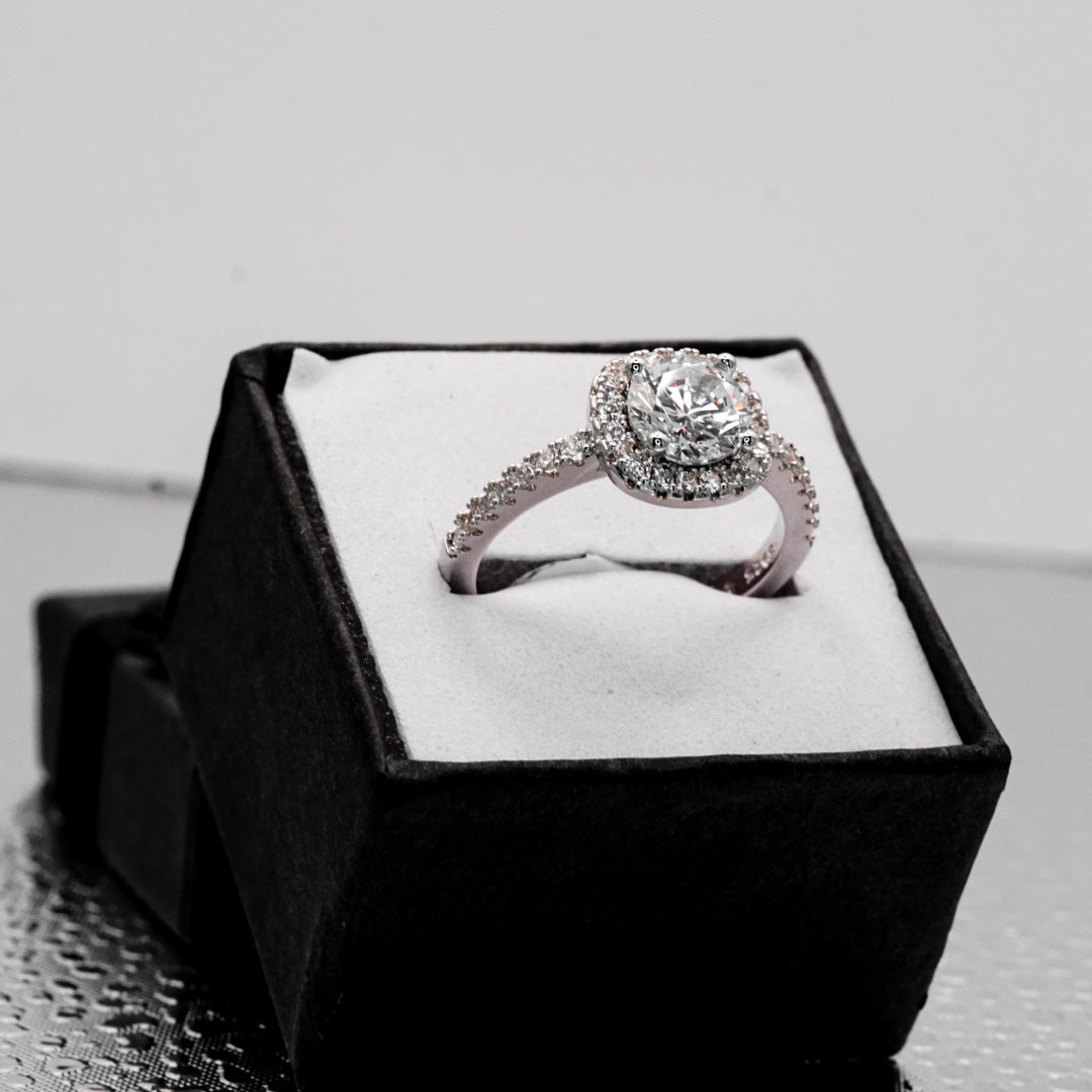Cubic Zirconia Ring – 925 Sterling Silver