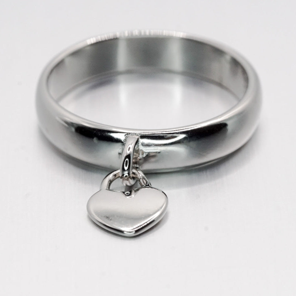 Heart Handle Ring – 925 Sterling Silver
