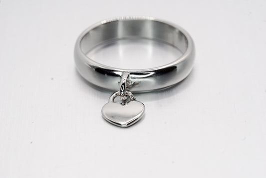 Heart Handle Ring – 925 Sterling Silver