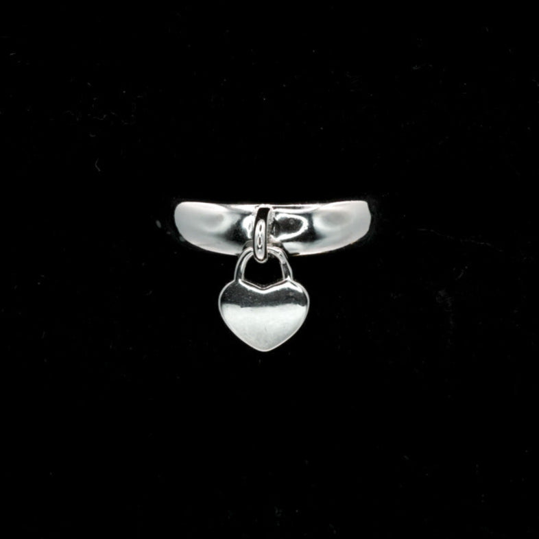 Heart Handle Ring – 925 Sterling Silver