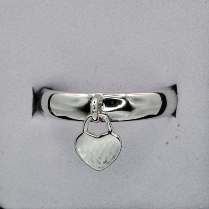 Heart Handle Ring – 925 Sterling Silver