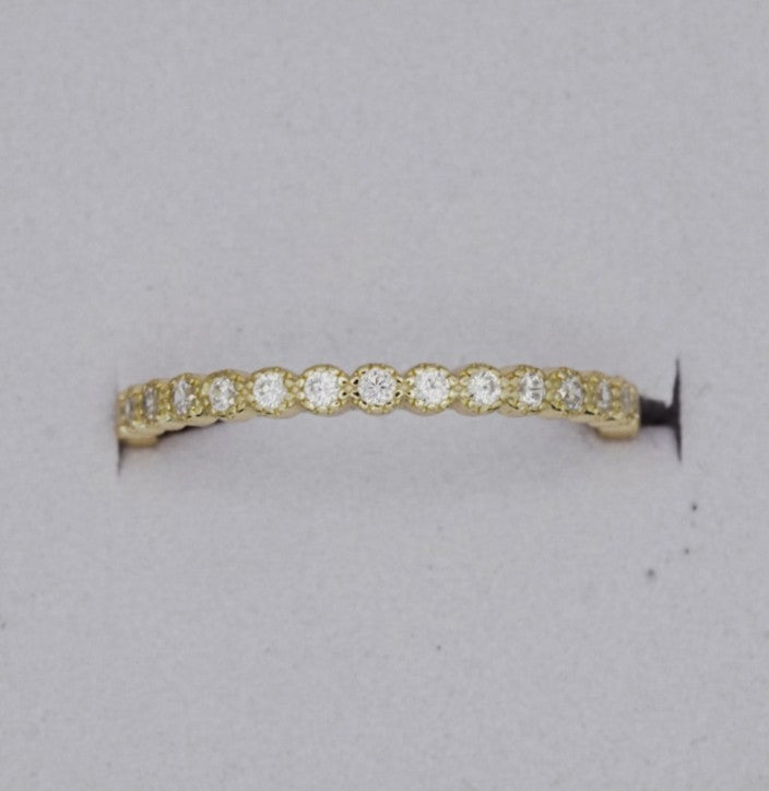 Eternity CZ Ring – 18k Gold Plated over 925 Silver
