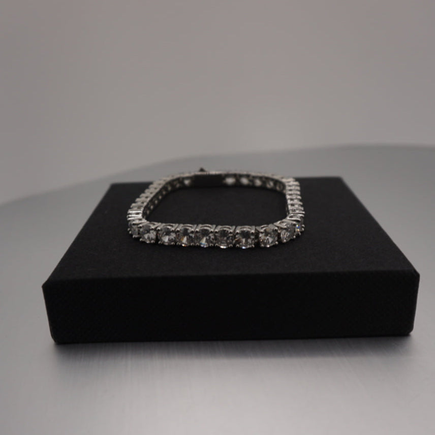 5mm Tennis Bracelet - White Gold