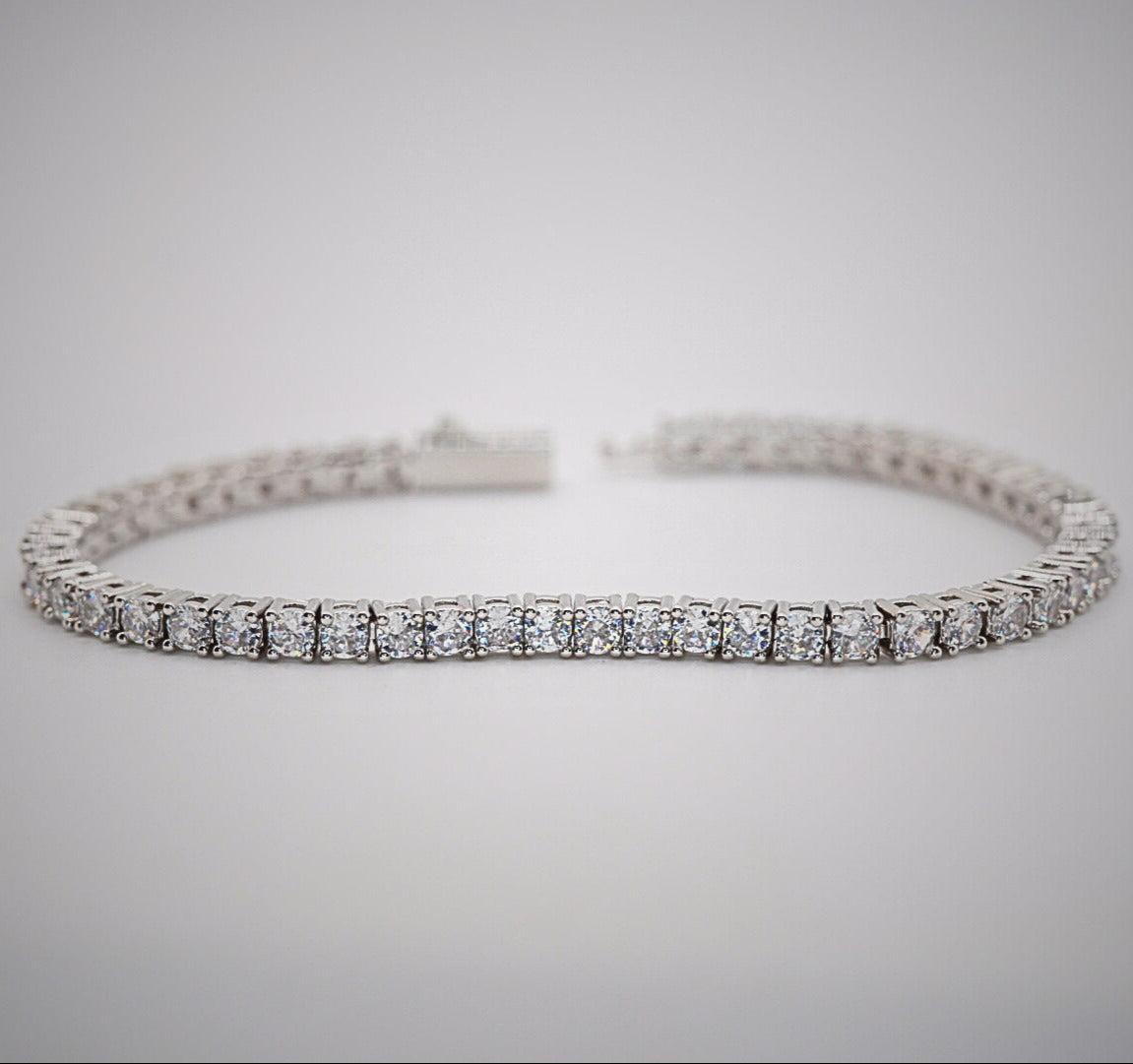 5mm Tennis Bracelet - White Gold