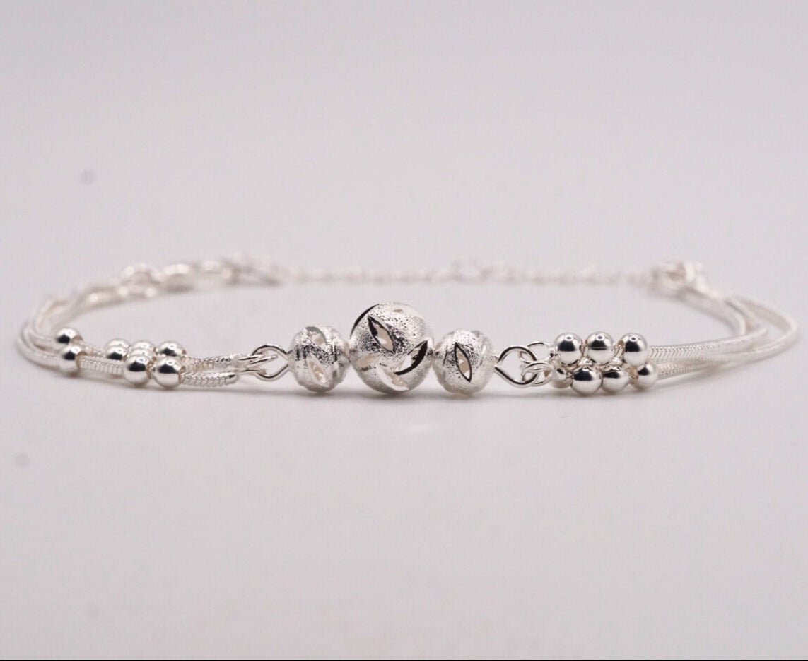 3mm Multi-Strand Satellite Bracelet – 925 Silver
